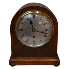 Oak Arch Top Mantel Clock