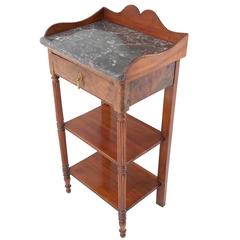 French 19th Century Louis Philippe Side Table with Marble Top 2