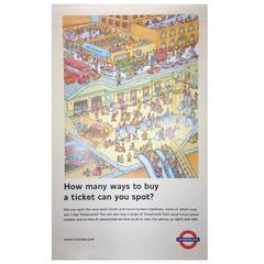 Vintage Genuine 20th Century London Underground Poster