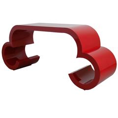 Karl Springer Lacquered Console Table, 1970s