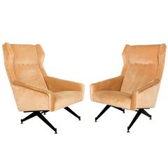 Pair of Sculptural Italian Armchairs 12