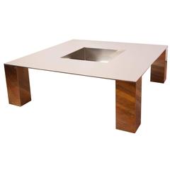 Saporiti "Tebe" Chrome Cocktail Table by Giovanni Offredi