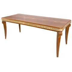 Italian Dining Table with Eight Chairs in the Style of Paolo Buffa, circa 1940s 8