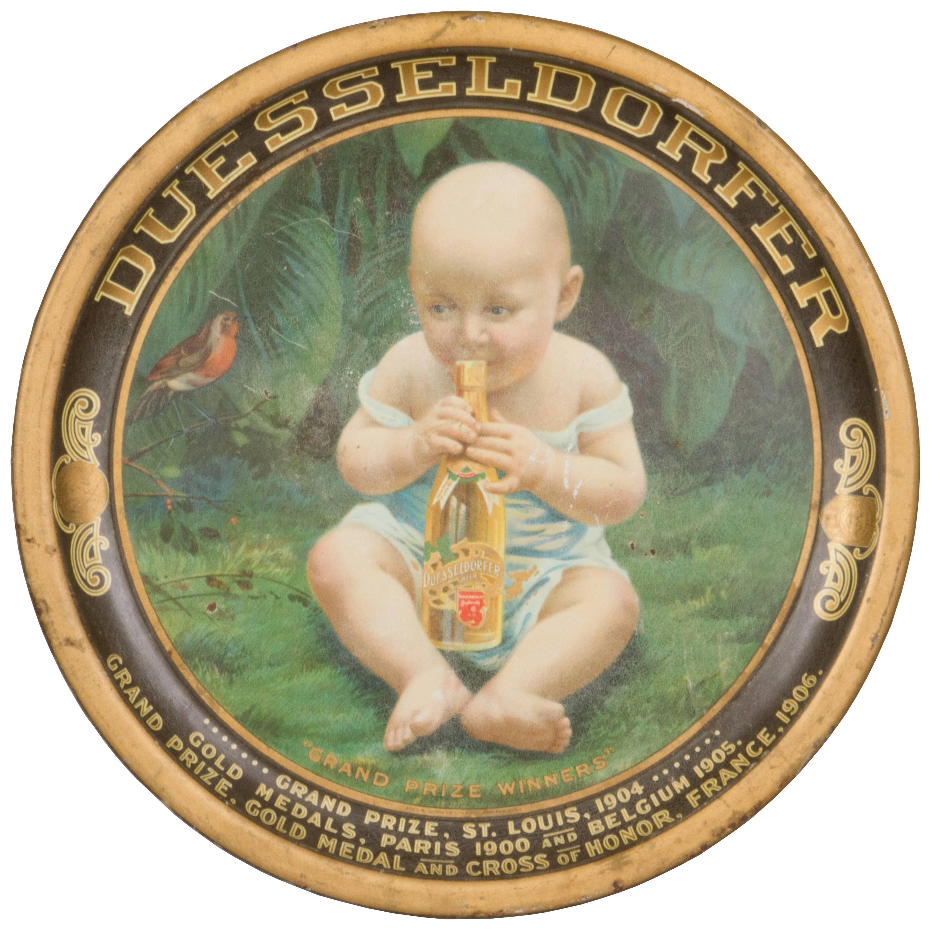 Rare Duesseldorfer Beer Award Tray