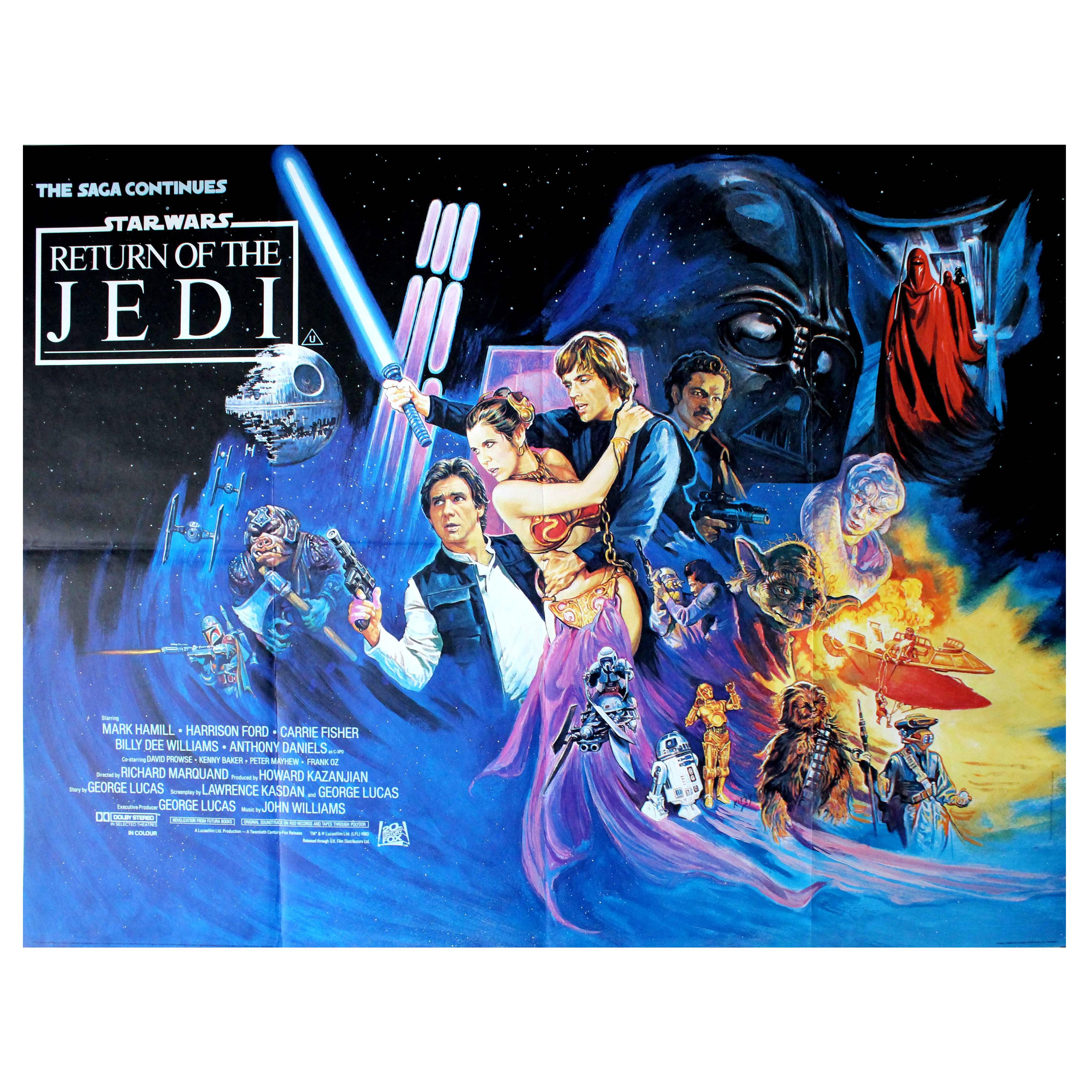 Original Vintage 1983 Movie Poster “Star Wars Episode VI the Return of the Jedi”