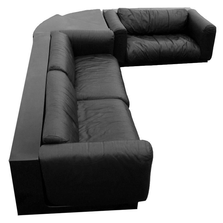 Cini Boeri Black Gradual System Seating For Sale