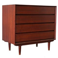 Mid-Century Teak Chest of Drawers, Custom-Made in India, 1960s