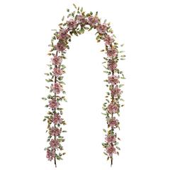 Rare arche de fleurs en verre perlé de taille Victorienne