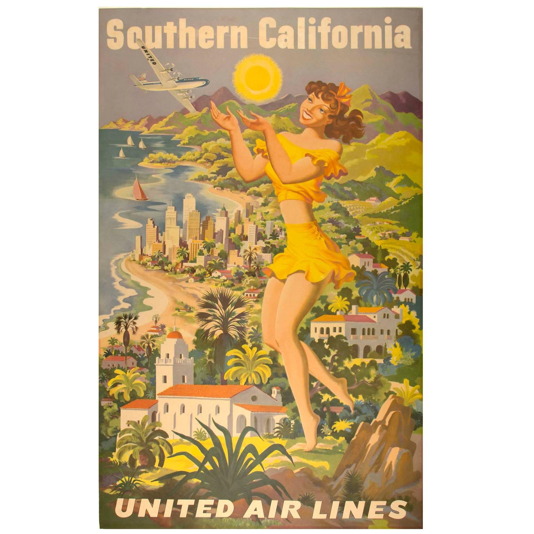 Vintage United Airlines Poster