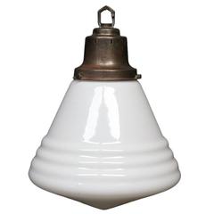 Conical Gloss Opaline Pendant