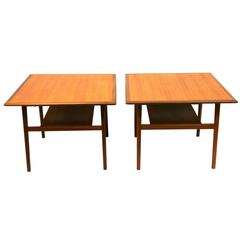 Vintage Pair of Danish End Tables by Aase Molle and Traevarefabrik