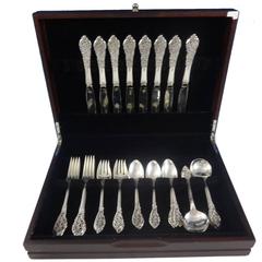 Florentine Lace by Reed & Barton Sterling Silver Flatware Service 8 Set 40 Pcs