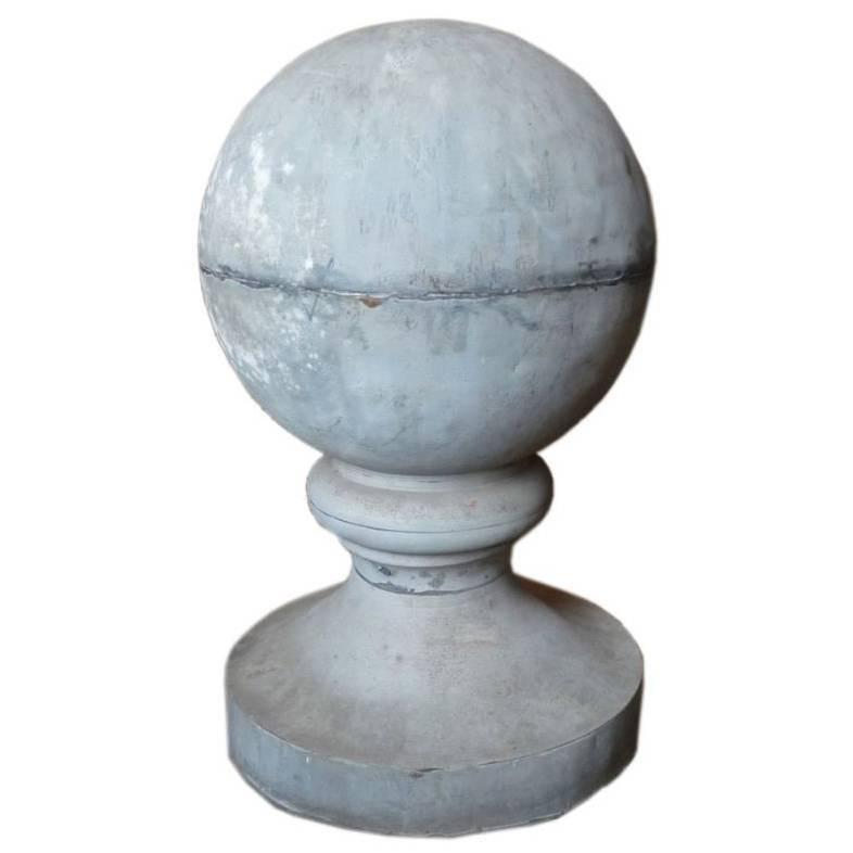 19th Century Zinc Roof Finial or Ornament For Sale