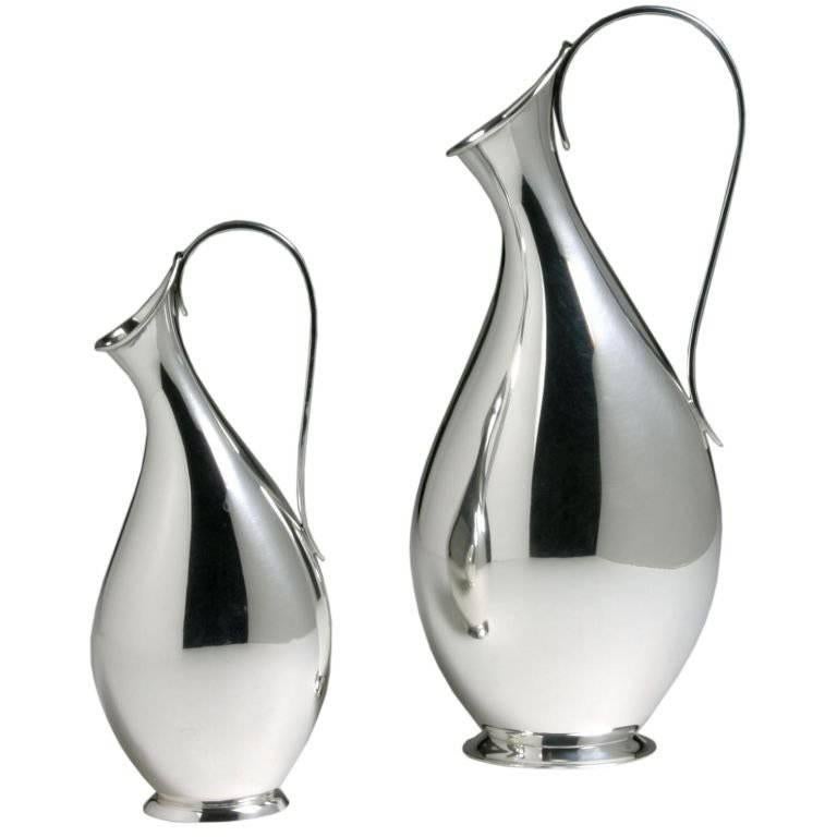 Danish Sterling Silver Vases