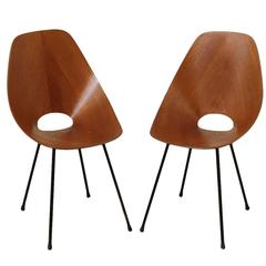 Pair of 'Medea' Chairs by Vittorio Nobili for Tagliabue Multi-Layer Bentwood