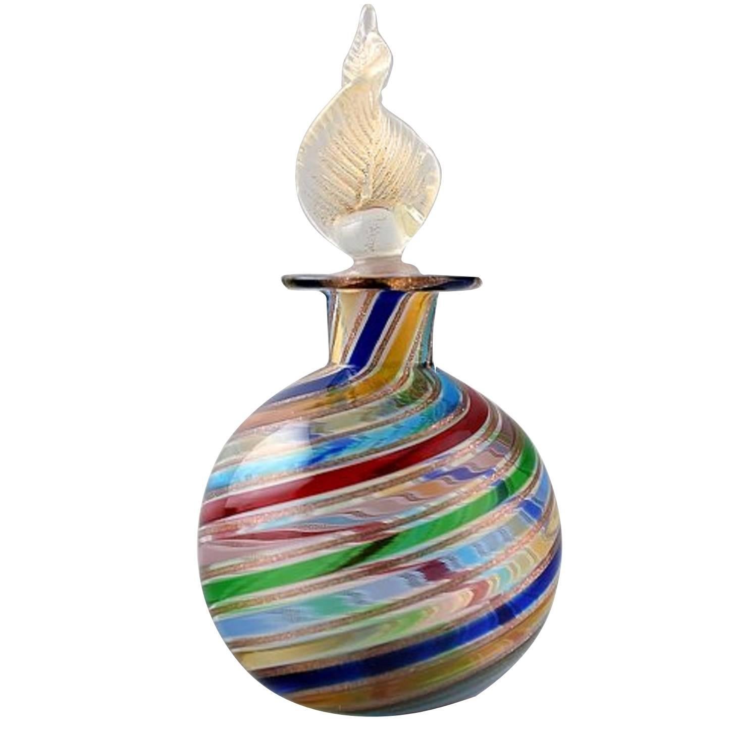 Flacon aus Murano Muranoglas, 1960er Jahre im Angebot