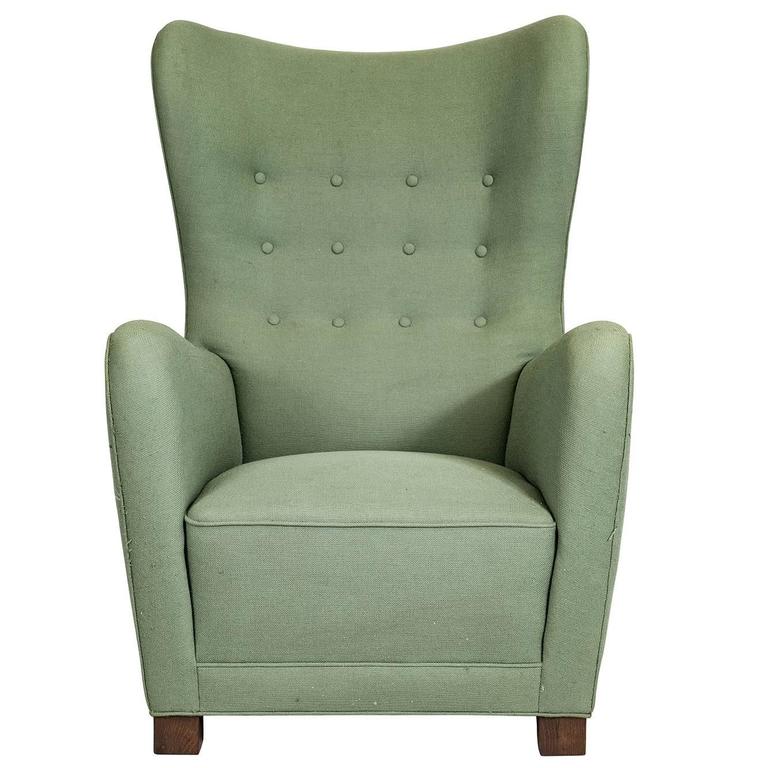 Fritz Hansen High Back Lounge Chair For Sale at 1stdibs