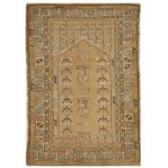 Antique Small Turkish Ghiordes Rug