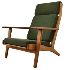 Mid century Modern High Back Lounge Chair by Hans J. Wegner