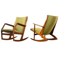 Vintage Pair of Holger Georg Jensen Rocking Chairs