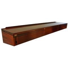 Mid-Century Danish Rosewood Wall-Mounted Console Desk by Arne Hovmand-Olsen
