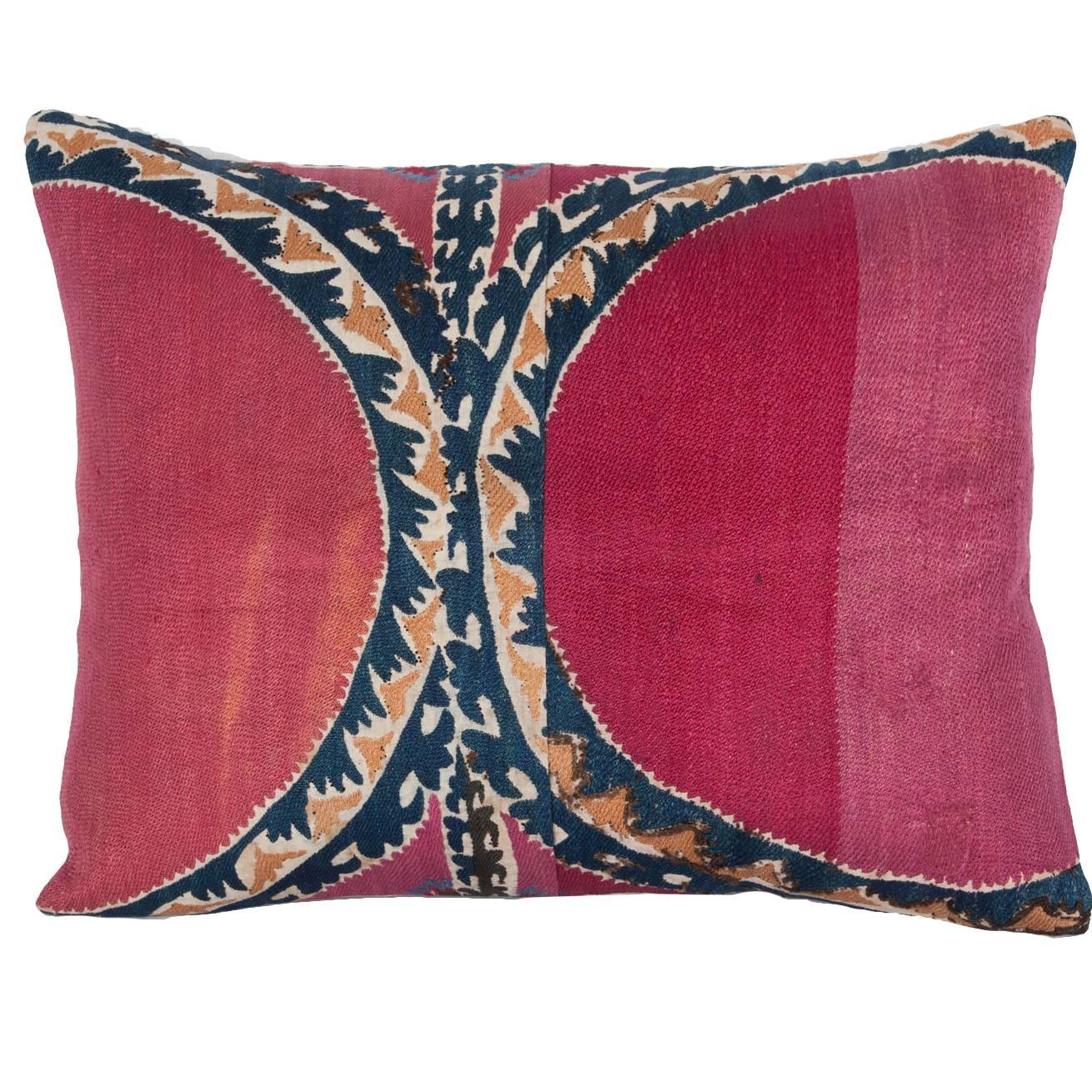 19th Century, Uzbek Tashkent Suzani Pillow