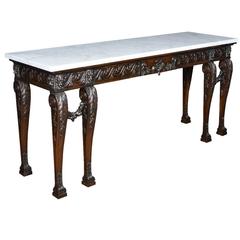 George II Style Mahogany Console Table