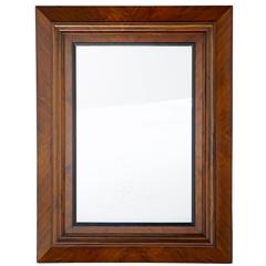 Antique 19th Century Danish Walnut Wall Mirror