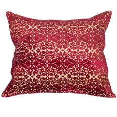 Late 19th Century Ottoman Turkish Chatma 'Cut Velvet' Pillow 10