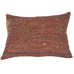 Early 19th Century Paisley Wool Pillow 6