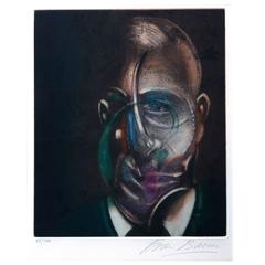 Francis Bacon, Portrait de Michel Leiris, Impression multiple « gravure » 83/100, 1978