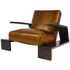 Impressive Jean Michel Frank-Style Lounge Chair