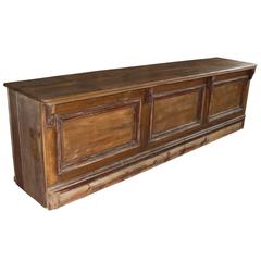 19th Century Welsh Pine Shop Counter