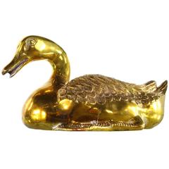 Brass Sculpture Duck in High Quality from 1960