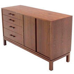 Vintage Mid-Century Modern Oiled Walnut Sideboard