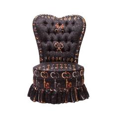Victorian Heart Chair in Dolce & Gabbana Silk