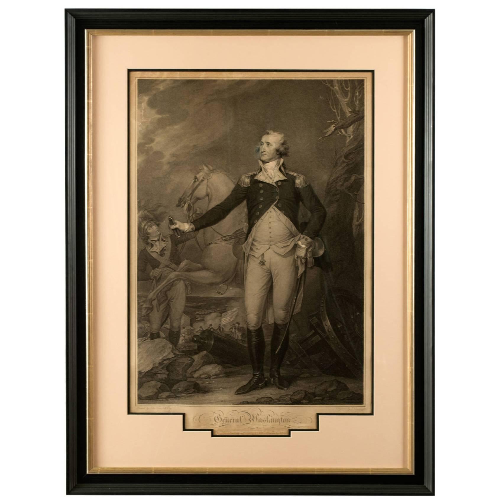Important 18th Century Portrait of George Washington by John Trumbull