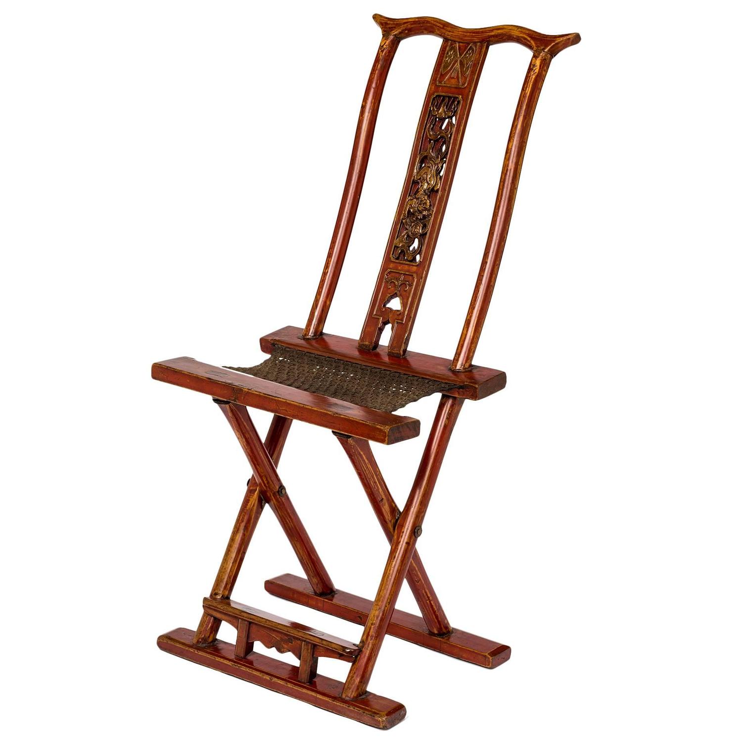 1920s Chinese Folding Chair at 1stdibs