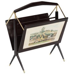 Italian mid-century Magazine Rack in the style of Ico Parisi
