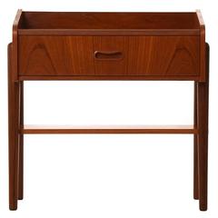 Danish Modern Nightstand with Shelf