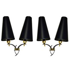 1940s French Pair of Sconces