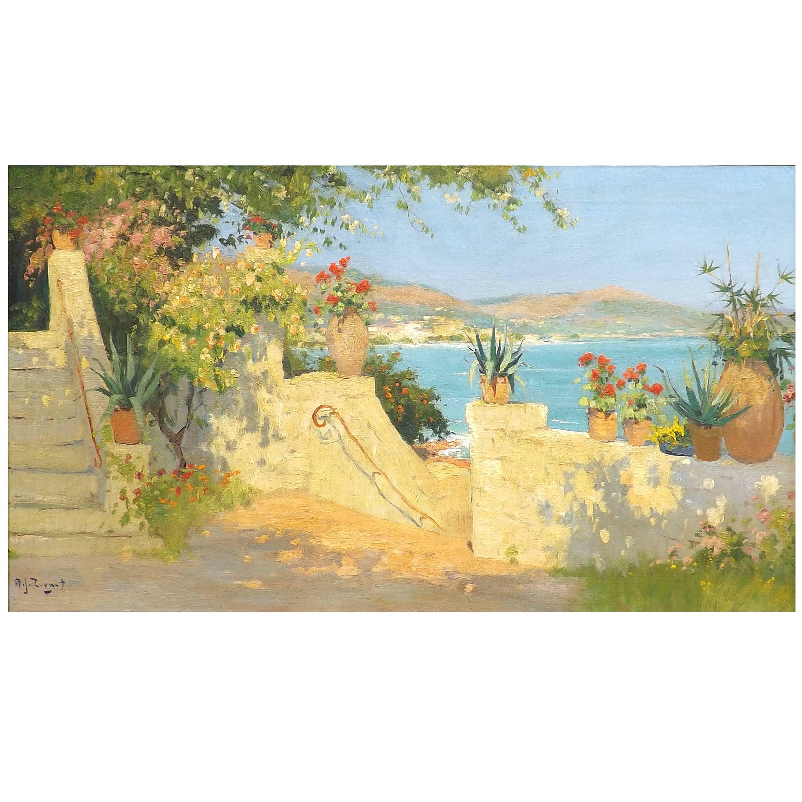 
Summer in Cannes
 Oil Painting by Dutch Artist Arie Zwart