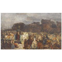 'Laying Siege' Historical Painting by Johannes Hendricus Jurres