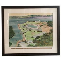 Watercolor Rendering for Unbuilt Recreation Center