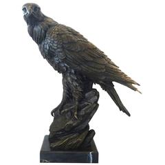 Huge Antique Bronze Eagle by Antoine-Louis Barye