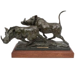 Bronze Warthogs by Sherry Sanders