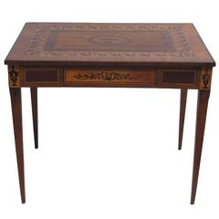 Italian Parquetry Inlaid Writing Table Desk 12