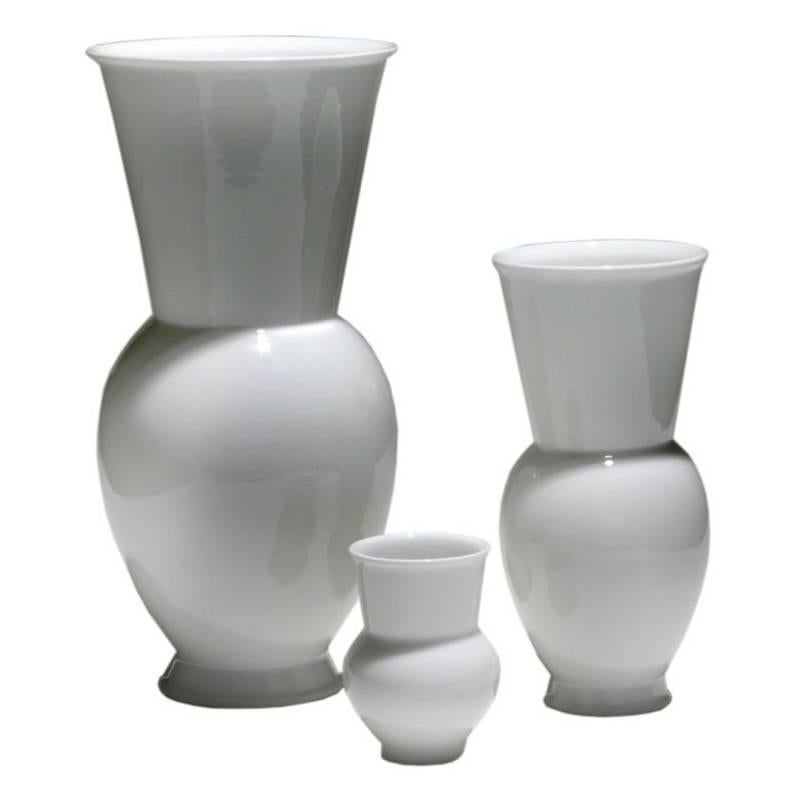 Marguerite Friedländer for KPM Group of Three White Ceramic Vases