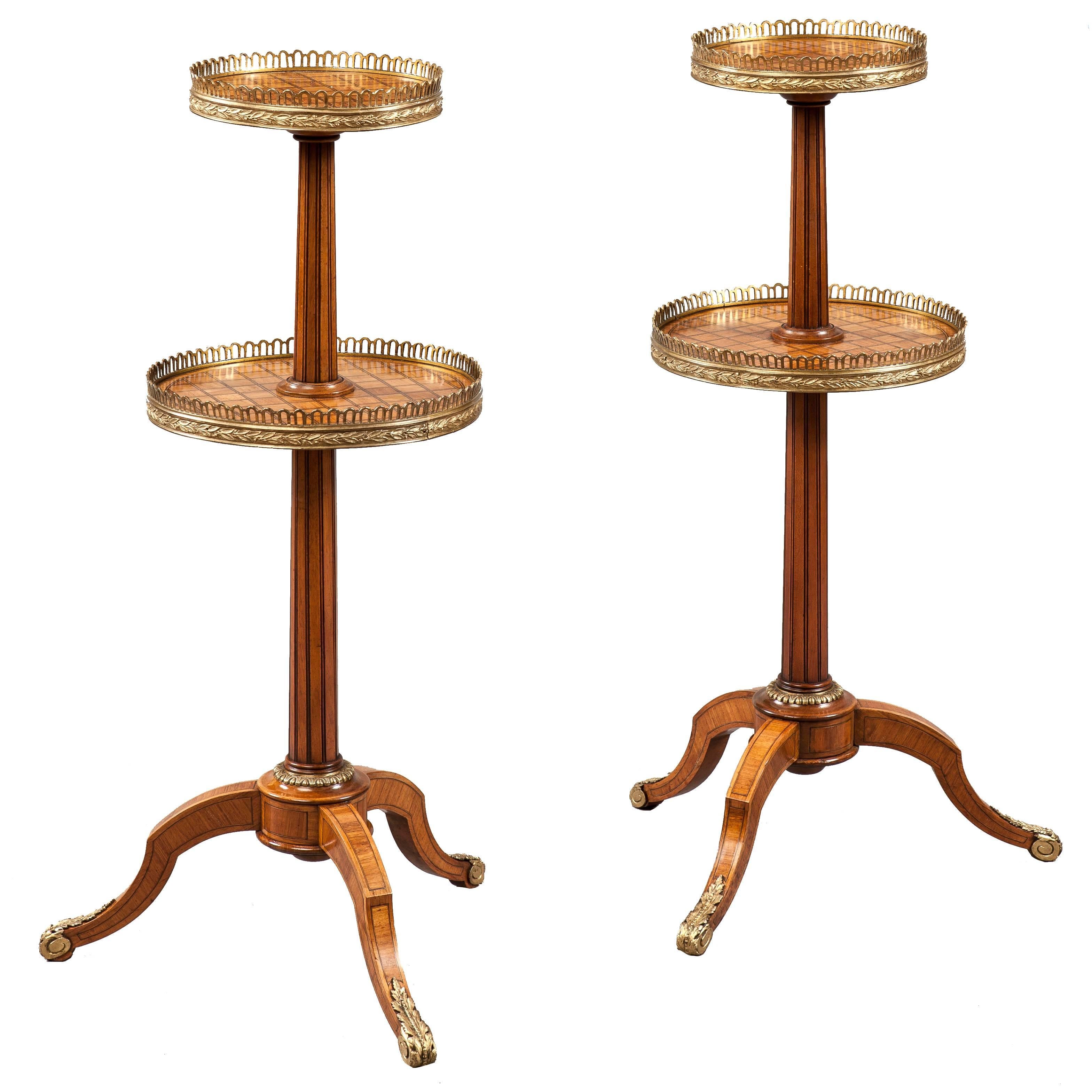 Pair of Antique Ètagerès Occasional Tables