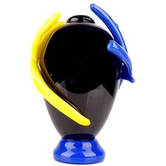 Riccardo Licata Murano Glass Vase, Italian Design 9